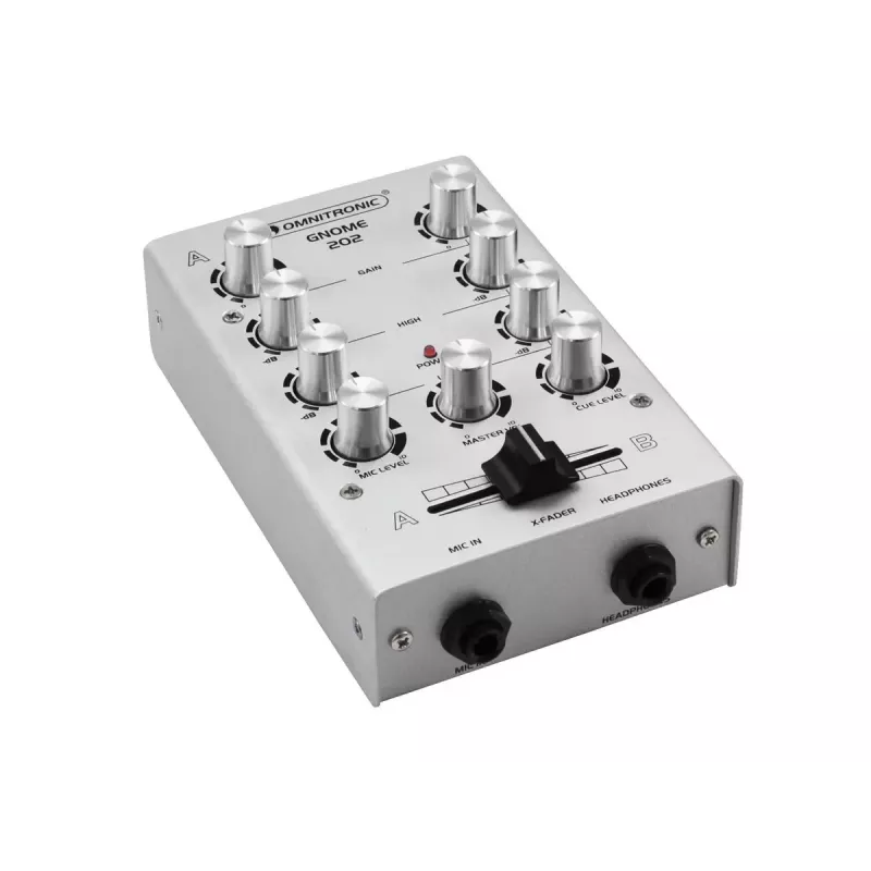 Audiomixer Omnitronic 10006881 2 kanalen 20 - 20000 Hz zilver