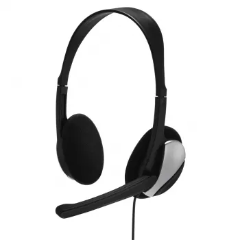 Hama Essential HS 200 headset bedraad hoofdband bellen/muziek zwart, zilver