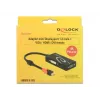 Delock 62855 Mini DisplayPort 1.2 naar VGA / HDMI / DVI adapter, 4K, passief, zwart