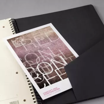 Schrijfblok Sigel CONCEPTUM A4 160 vel zwart