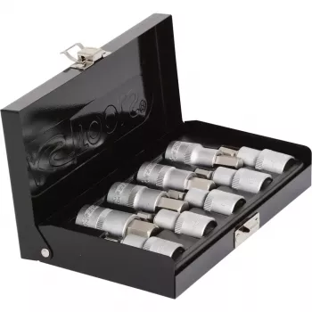 Dopsleutelset KS Tools 911.1321 1/2 inch aandrijving metrisch 2,2 cm diameter