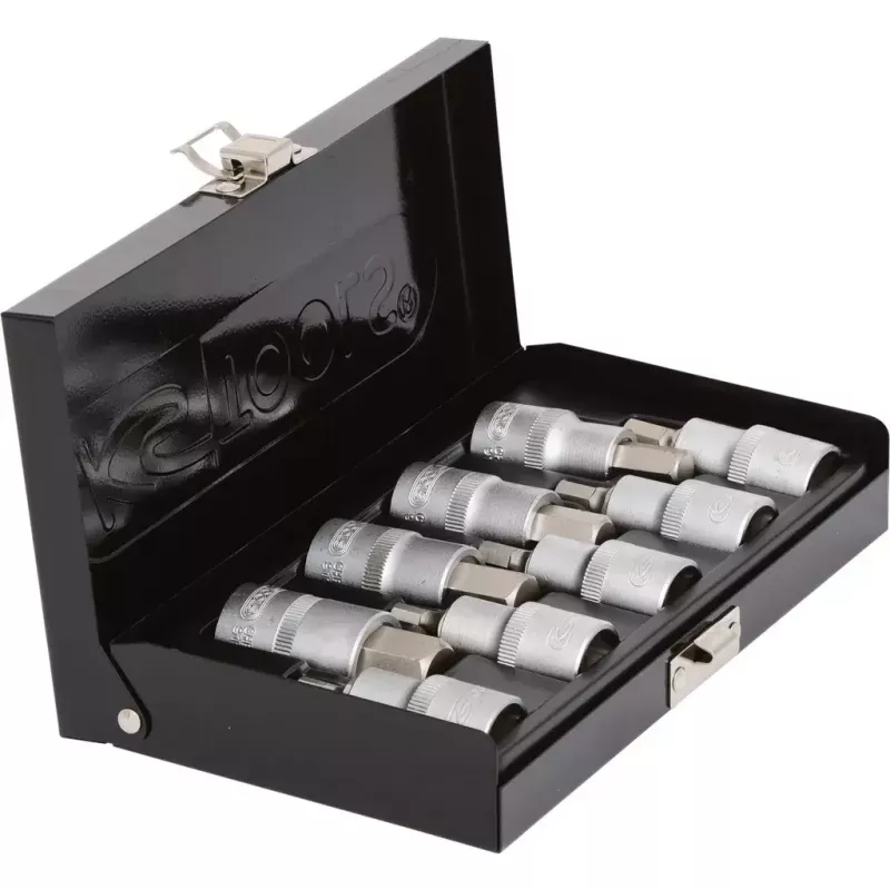 Dopsleutelset KS Tools 911.1321 1/2 inch aandrijving metrisch 2,2 cm diameter