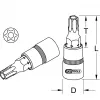 Dopsleutelset KS Tools 911.1371 1/2 inch aandrijving 1 kop 90 g