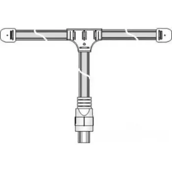 Dubbele antenne e+p FM-dipool televisieantenne