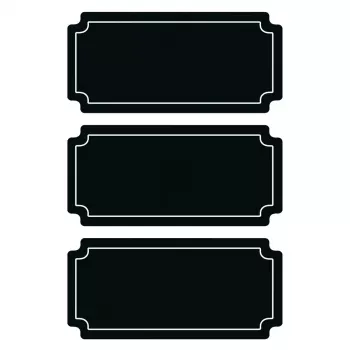 Zelfklevend etiket HERMA 15413 permanent zwart 6 stuks