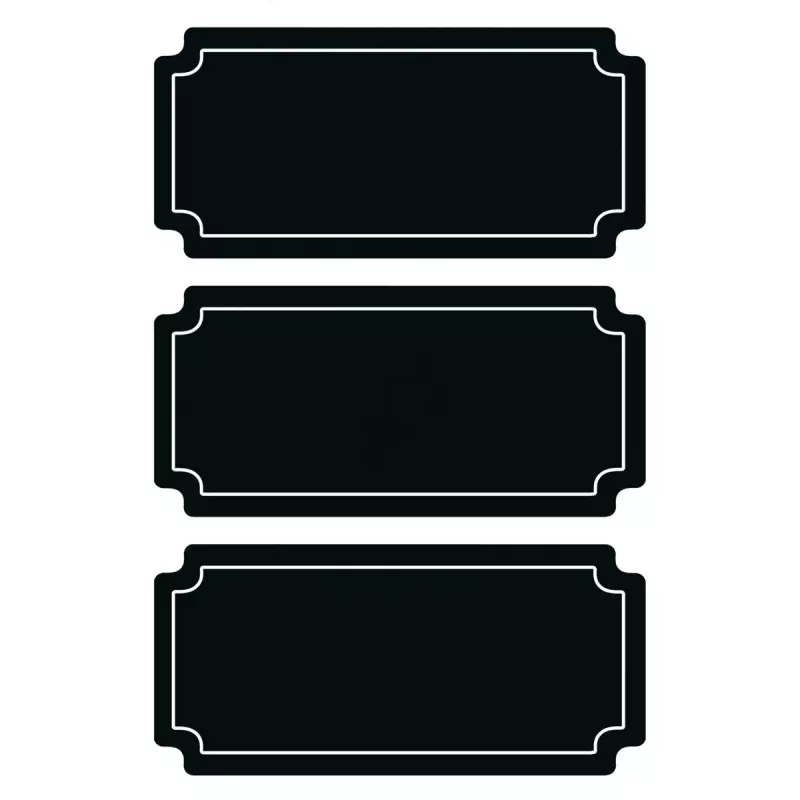 Zelfklevend etiket HERMA 15413 permanent zwart 6 stuks