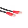 ACT zwart 10 meter U/UTP CAT5E patchkabel gekruist met RJ45-stekkers