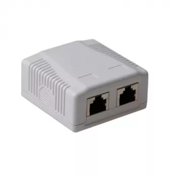 Opbouw afgeschermde aansluitdoos ACT FA7004, 2-poorts CAT6A