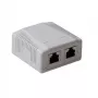 Opbouw afgeschermde aansluitdoos ACT FA7004, 2-poorts CAT6A