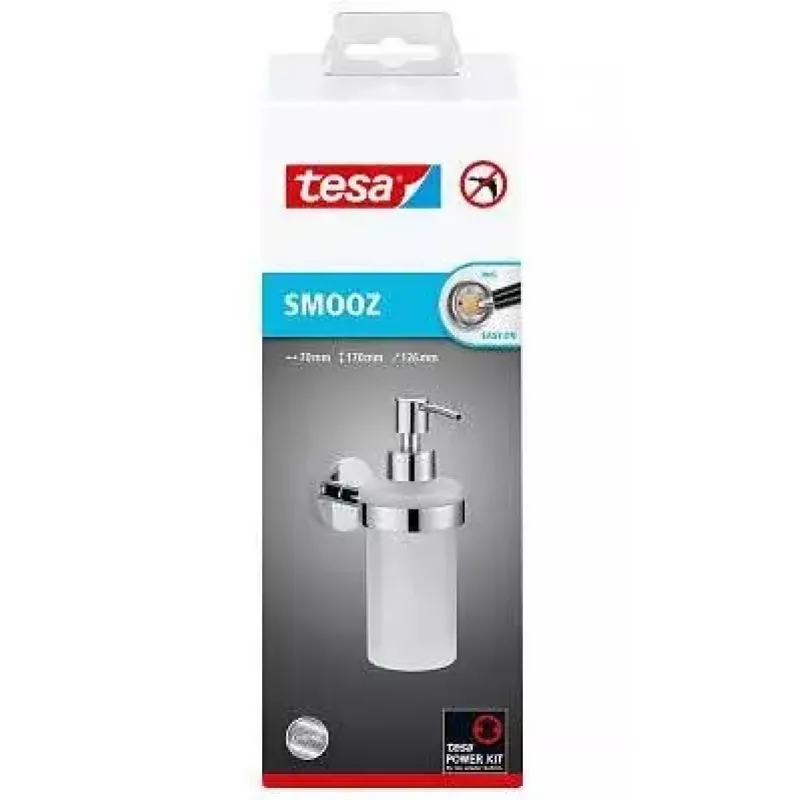 Zeepdispenser TESA Smooz 0,2 L zilver wit