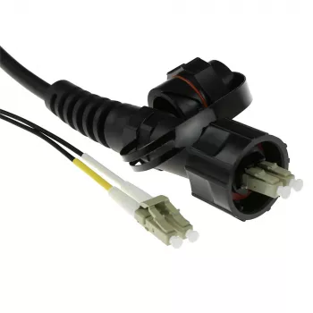 ACT RL7120 InfiniBand/glasvezelkabel 20 m 2x LC 2x LC ODVA zwart