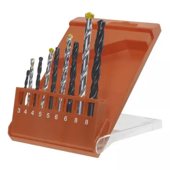 Borenset KWB 420400 9-delig voor kunststof hout metaal