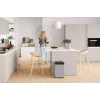 Hailo Big-Box Swing L rechthoekige stalen afvalbak wit