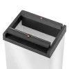 Hailo Big-Box Swing L rechthoekige stalen afvalbak wit