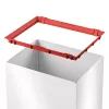 Hailo Big-Box Swing L rechthoekige stalen afvalbak wit