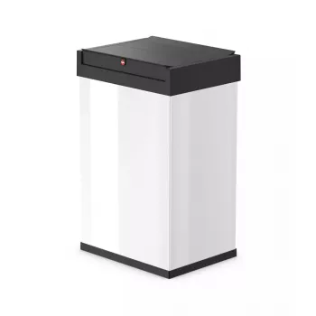 Hailo Big-Box Swing L rechthoekige stalen afvalbak wit