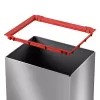 Hailo Big-Box Swing L rechthoekige stalen afvalbak zilver
