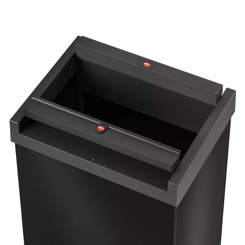 Rechthoekige stalen afvalbak Hailo Big-Box Swing L
