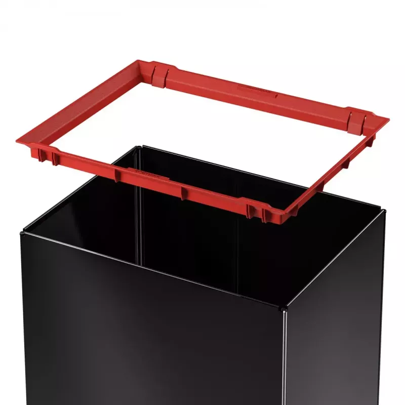 Rechthoekige stalen afvalbak Hailo Big-Box Swing L