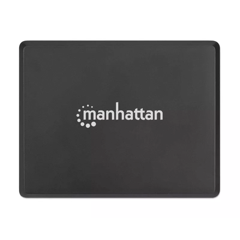 Manhattan Smart Video Multiport Dock, aansluitingen (x5): HDMI-aansluiting, USB-A (x2), USB-C (x2), met Power Delivery naar de USB-C-aansluiting, interne voeding, ultrakompact, afneembaar netsnoer, zwart, drie jaar garantie, retailbox
