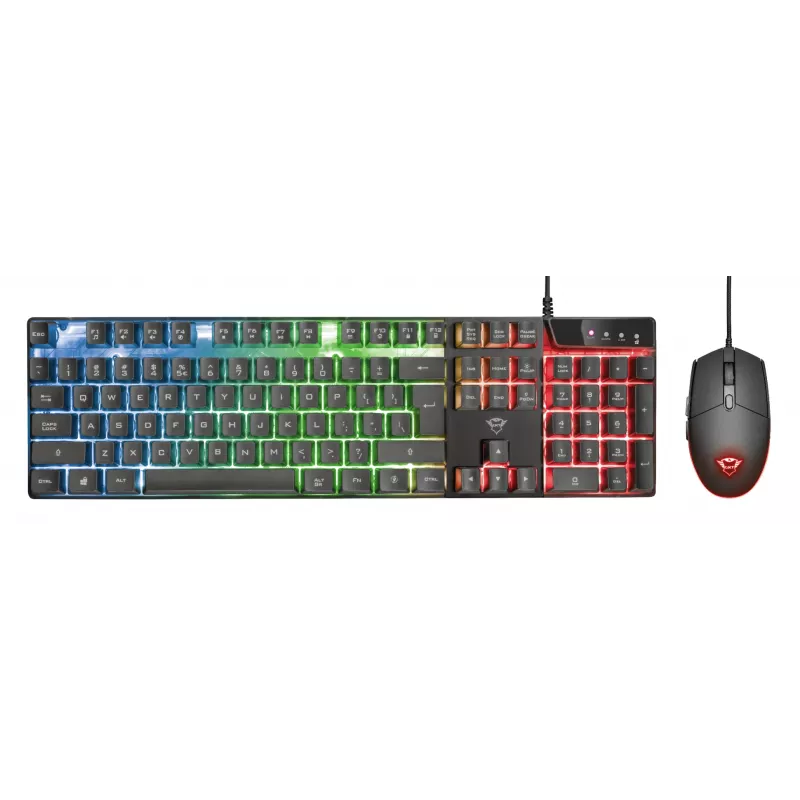 Trust GXT 838 Azor toetsenbord en muis gaming USB Duits zwart