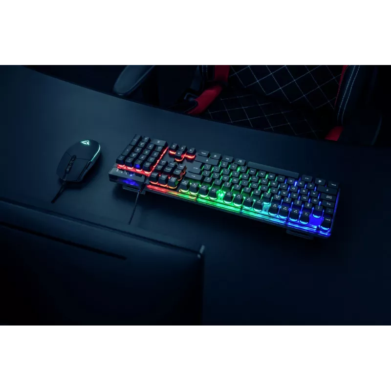 Trust GXT 838 Azor toetsenbord en muis gaming USB Duits zwart