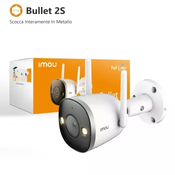 Imou Bullet 2S, IP-beveiligingscamera, binnen, bedraad & draadloos, buiten, CE, FCC, plafond/muur