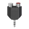 Hama 00305039 audiosplitter zwart