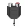 Hama 00305039 audiosplitter zwart