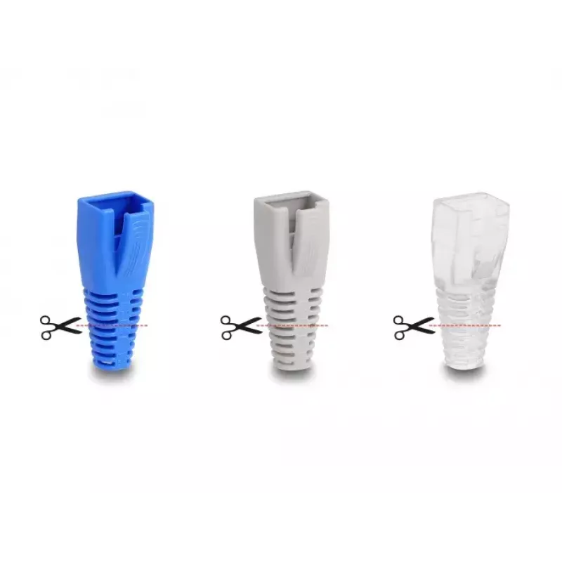 DeLOCK trekontlasting voor RJ45-stekker snijdbaar set 50 stuks kleurig