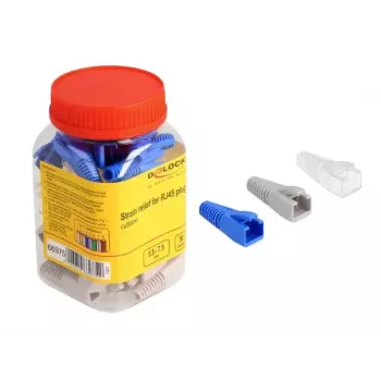DeLOCK trekontlasting voor RJ45-stekker snijdbaar set 50 stuks kleurig