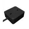 ICY BOX IB-MPS2220B-CH stroomverlenging 1,9 m 2 AC-stopcontacten binnen zwart