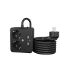ICY BOX IB-MPS2220B-CH stroomverlenging 1,9 m 2 AC-stopcontacten binnen zwart