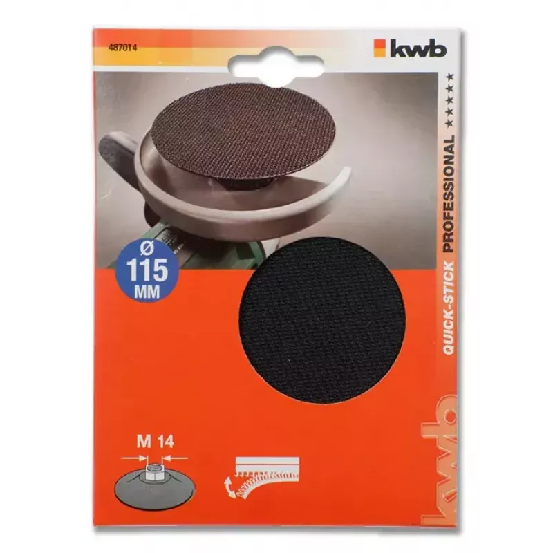 Schuurschijf KWB 487014 11,5 cm compatibel met elk merk