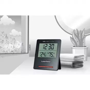 Elektronische hygrometer Laserliner AirCheck Clima zwart digitaal 1 stuk