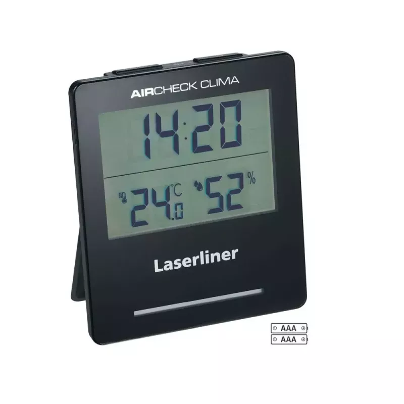 Elektronische hygrometer Laserliner AirCheck Clima zwart digitaal 1 stuk
