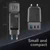 Cellularline Multipower Micro 65W ultracompacte 65W-snellader met 3 aansluitingen