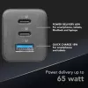 Cellularline Multipower Micro 65W ultracompacte 65W-snellader met 3 aansluitingen