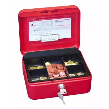 Geld-/kaartbox WEDO 145 202H staal rood