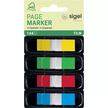 Bladwijzer Sigel HN495 flexibele bladwijzer blauw groen rood geel