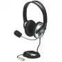 Manhattan 175555 stereo headset Classic, flexibele microfoon van roestvrij staal