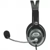 Manhattan 175555 stereo headset Classic, flexibele microfoon van roestvrij staal