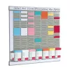 Nobo 2911080 weekplanner, 480 x 480 mm, 7 kaartenhouders met 24 sleuven, incl. montageset
