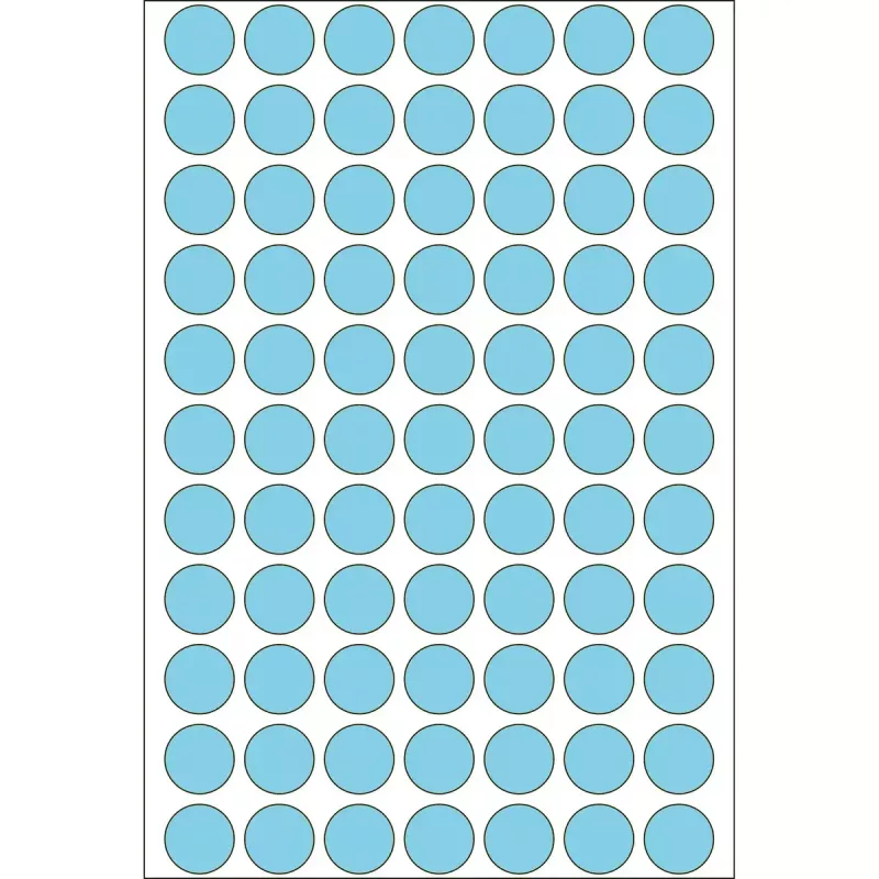 Multifunctionele etiketten HERMA 2464 stuks blauw rond 13 mm