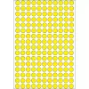 Multifunctionele etiketten HERMA 5632 rond geel stippen 8 mm
