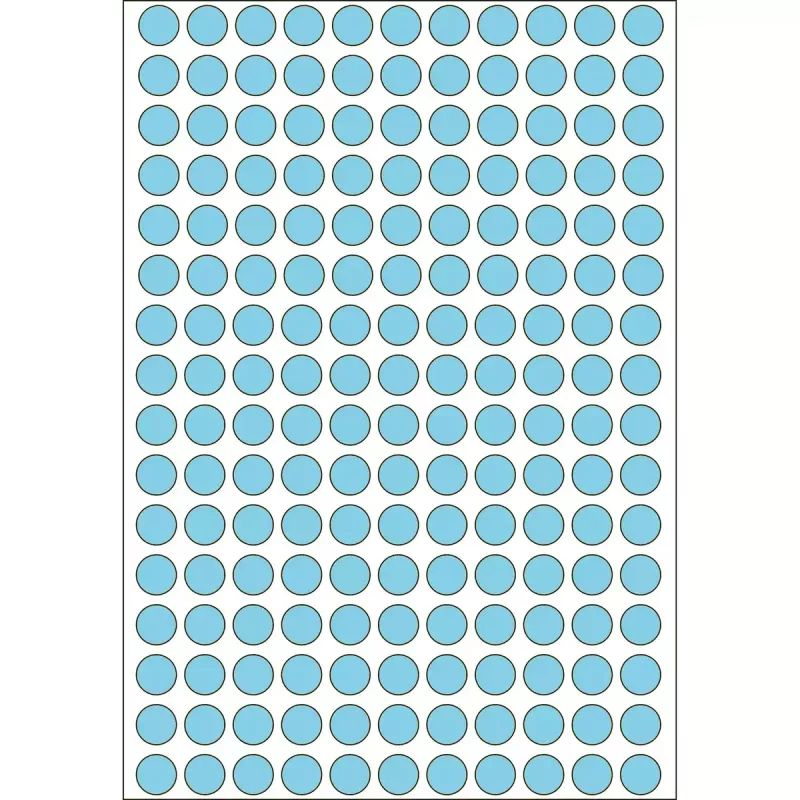 Multifunctionele etiketten HERMA 5632 stuks blauw rond 8 mm