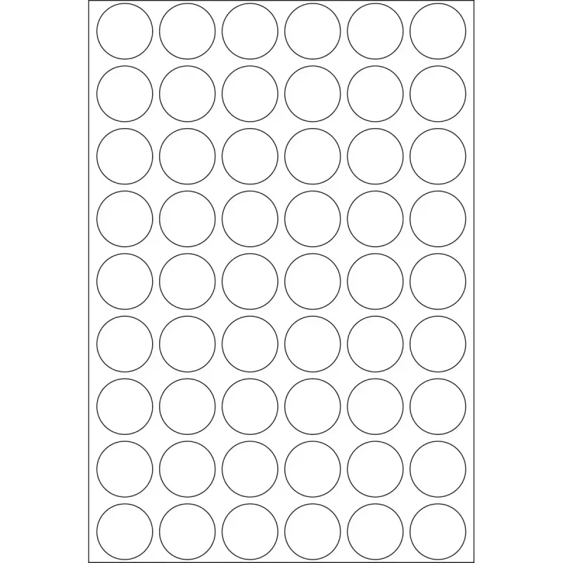 Multifunctionele etiketten HERMA 1728 stuks rond wit papier