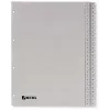 Rexel PP-register, grijs, numeriek, grijs, A4, 225 mm, 300 mm, 7 mm, 1 st.
