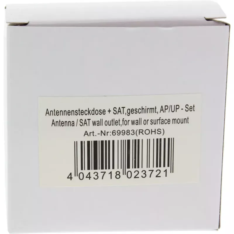 InLine antenneaansluitdoos afgeschermd AP/UP set InLine 69983