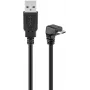USB 2.0 Hi-Speed-kabel Goobay 95343 90° zwart 1,8 m